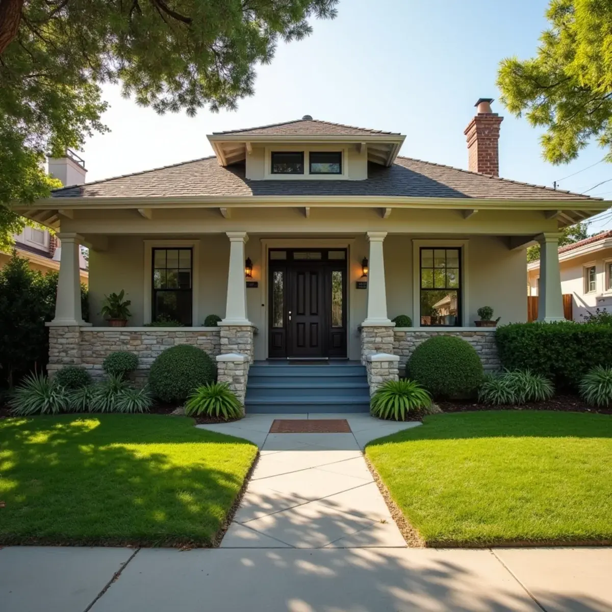 Historic Craftsman home in Pasadena, CA undergoing professional water damage restoration