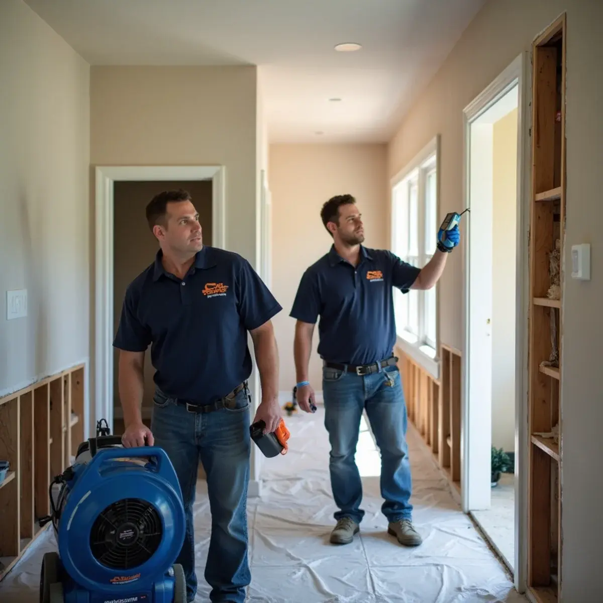 Drycore Restore crew working across multiple water damage restoration services in Glendale, CA